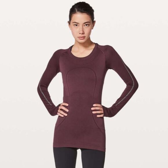 Lululemon Swiftly Tech Long Sleeve Tee Sz 2 Reflective Redwood 209 - Picture 1 of 9
